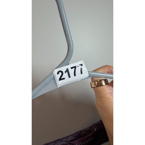 Cut Loose Women's Lagenlook Purple Plaid Linen Cotton Wide Sleeve Size L - Picture 11 of 11